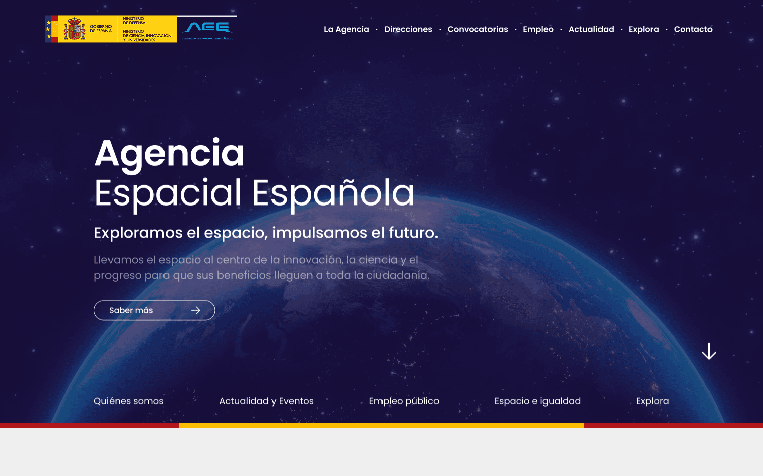 Homepage — desktop